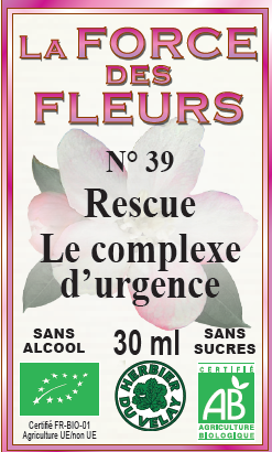 Complexe d'urgence (Rescue) - Fleurs de bach bio